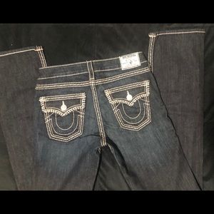 True Religion Pink Stitch Jeans